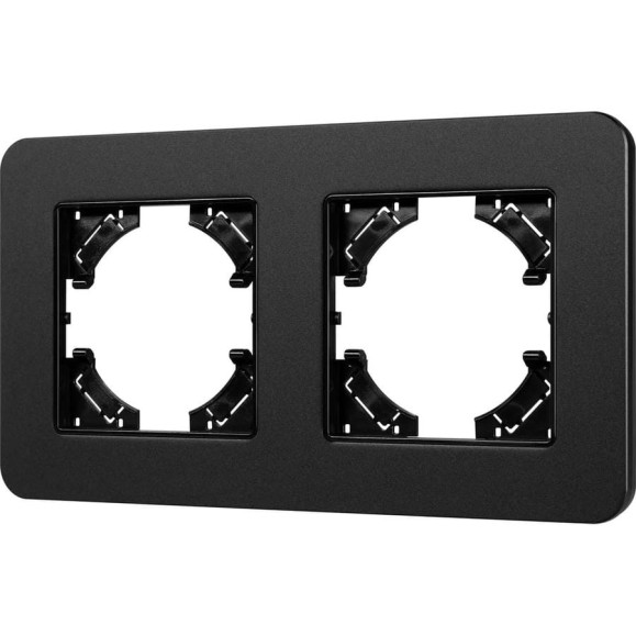 Рамка Arlight FRM-AKIRY-SFAL-2-BK алюминиевая, 1шт 0 049738 Рамка Arlight FRM-AKIRY-SFAL-2-BK алюминиевая, 1шт 0 049738