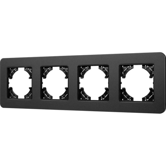 Рамка Arlight FRM-AKIRY-SFAL-4-BK алюминиевая, 1шт 0 049744 Рамка Arlight FRM-AKIRY-SFAL-4-BK алюминиевая, 1шт 0 049744