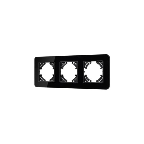 Рамка стеклянная Arlight FRM-OMALI-GS-3-BK 1шт 0 049697