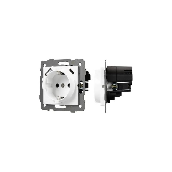 Механизм розетки с USB зарядкой Arlight SCT-MUAA-PL-WH-V 1шт 0 049818 Механизм розетки с USB зарядкой Arlight SCT-MUAA-PL-WH-V 1шт 0 049818