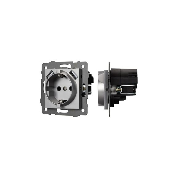 Механизм розетки с USB зарядкой Arlight SCT-MUAA-PL-GR-V 1шт 0 049820 Механизм розетки с USB зарядкой Arlight SCT-MUAA-PL-GR-V 1шт 0 049820