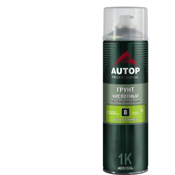 Грунт кислотный протравливающий AUTOP Professional №8, зелёный, аэрозоль 650 мл ATP-A07826 Грунт кислотный протравливающий AUTOP Professional №8, зелёный, аэрозоль 650 мл ATP-A07826