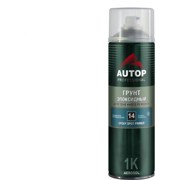 Грунт эпоксидный для точечного ремонта AUTOP Professional №14, светло-серый, аэрозоль 650 мл ATP-A07828 Грунт эпоксидный для точечного ремонта AUTOP Professional №14, светло-серый, аэрозоль 650 мл ATP-A07828