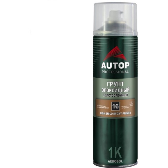 Грунт эпоксидный толстослойный AUTOP Professional №16, серый, аэрозоль 650 мл ATP-A07829 Грунт эпоксидный толстослойный AUTOP Professional №16, серый, аэрозоль 650 мл ATP-A07829