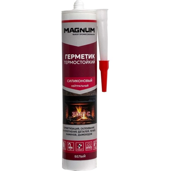 Термостойкий бесцветный герметик Magnum 280 мл, 2 шт M-013-2-280-2 Термостойкий бесцветный герметик Magnum 280 мл, 2 шт M-013-2-280-2