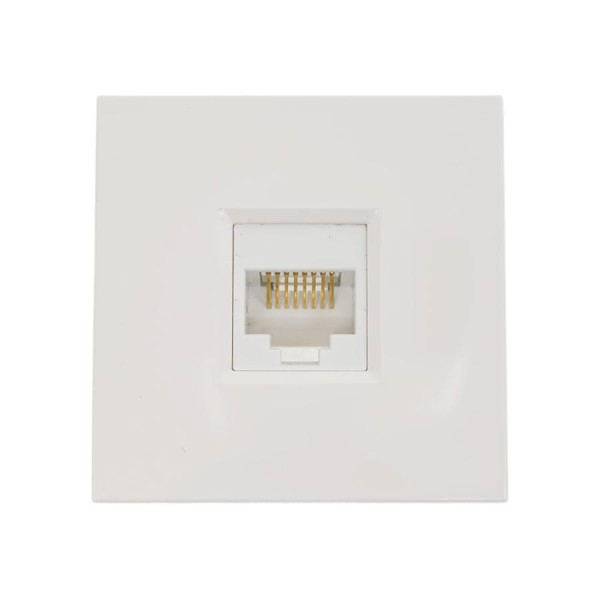 Розетка информационная Systeme Electric В45 СУ К.5Е для кабель-канала БЕЛ. RAL9010 RIN-144K5E-BE