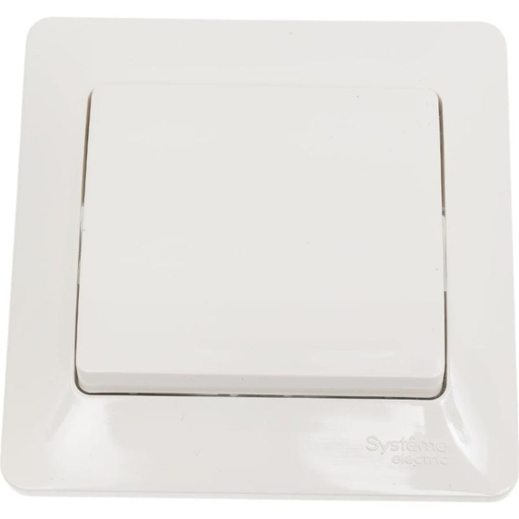 1-клавишный выключатель в сборе Systeme Electric Glossa сх.1, 10ax, молочный GSL000912 1-клавишный выключатель в сборе Systeme Electric Glossa сх.1, 10ax, молочный GSL000912
