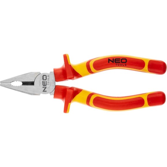 Плоскогубцы NEO Tools комбинированные, 180 мм, 1000 В, CrV, полированные 01-221 Плоскогубцы NEO Tools комбинированные, 180 мм, 1000 В, CrV, полированные 01-221