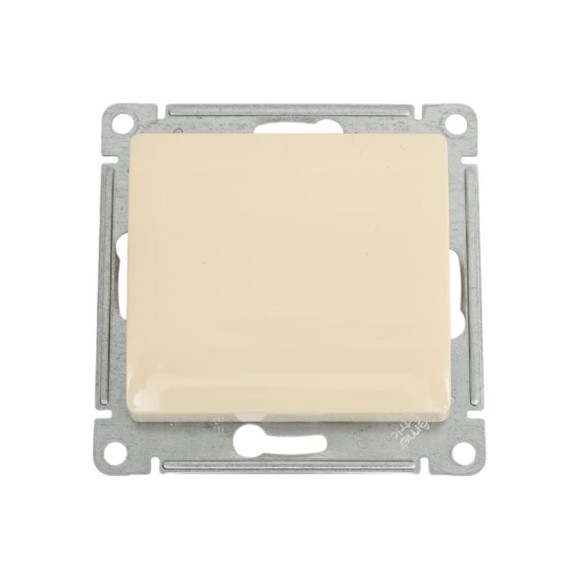 Нажимная кнопка Systeme Electric Glossa Бежевый, сх.1, 10АХ SE GSL000215 Нажимная кнопка Systeme Electric Glossa Бежевый, сх.1, 10АХ SE GSL000215