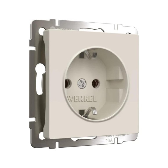 Розетка WERKEL с заземлением, шторками и usb тип a+c, айвори матовый a069611 Розетка WERKEL с заземлением, шторками и usb тип a+c, айвори матовый a069611