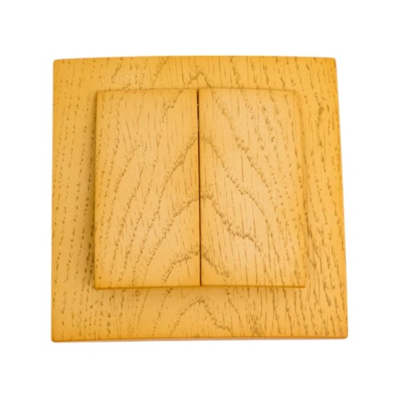 Выключатель NILSON 2СП клен Touran wood 24281003 Выключатель NILSON 2СП клен Touran wood 24281003