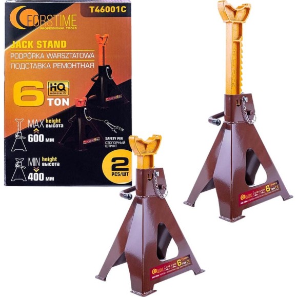 Подставка ремонтная FORSTIME 6 т, 2 шт FT-T46001C(65027) Подставка ремонтная FORSTIME 6 т, 2 шт FT-T46001C(65027)