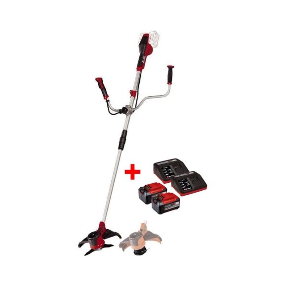 Коса аккумуляторная Einhell PXC AGILLO 36/255, 2x18В,BL, нож+леска, велосипедная рукоятка + 2 аккумулятора 5.2 Ач + ЗУ 2x3А 3411320SET Коса аккумуляторная Einhell PXC AGILLO 36/255, 2x18В,BL, нож+леска, велосипедная рукоятка + 2 аккумулятора 5.2 Ач + ЗУ 2x3А 3411320SET