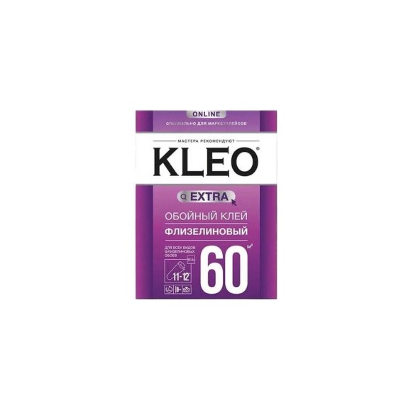 Клей для флизелиновых обоев KLEO EXTRA 60, Маркетплейс, сыпучий, 420 гр. 030 EXTRA 60 МП Клей для флизелиновых обоев KLEO EXTRA 60, Маркетплейс, сыпучий, 420 гр. 030 EXTRA 60 МП