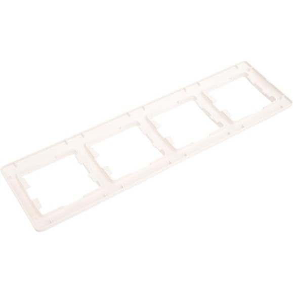 4-ая рамка Systeme Electric Glossa Молочная, горизонтальная GSL000904 4-ая рамка Systeme Electric Glossa Молочная, горизонтальная GSL000904