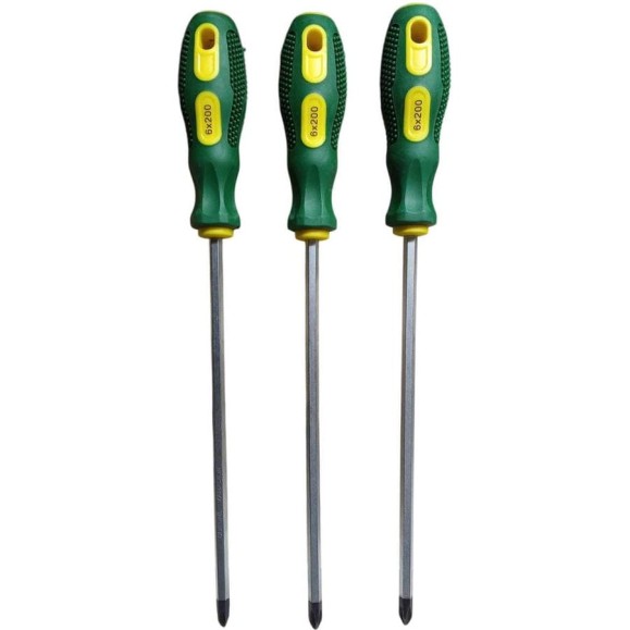 Отвертка крестовая с усилителем под ключ WYNNS 3шт. W0398L+(3)/ Tools 00-00017525