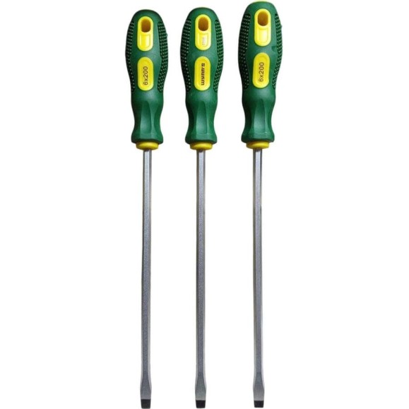 Отвертка шлицевая с усилителем под ключ WYNNS 3шт W0398L-(3)/ Tools 00-00017528 Отвертка шлицевая с усилителем под ключ WYNNS 3шт W0398L-(3)/ Tools 00-00017528