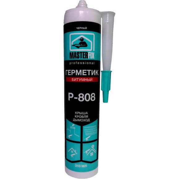 Битумный герметик MASTERFIX R-808 (черный; 310 мл) 1537/1 Битумный герметик MASTERFIX R-808 (черный; 310 мл) 1537/1