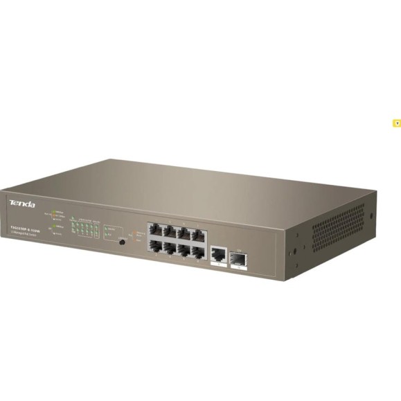 Управляемый PoE гигабитный коммутатор Tenda TEG5310P-8-150W L3, 8PoE портов, 1 Uplink, 1 SFP 10000148176 Управляемый PoE гигабитный коммутатор Tenda TEG5310P-8-150W L3, 8PoE портов, 1 Uplink, 1 SFP 10000148176