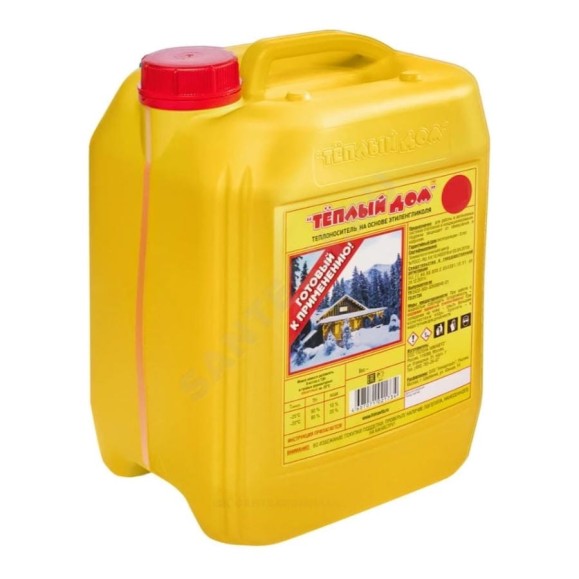 Антифриз Тёплый дом-30 10кг этиленг 45% -31С канистра 119-0350 Антифриз Тёплый дом-30 10кг этиленг 45% -31С канистра 119-0350
