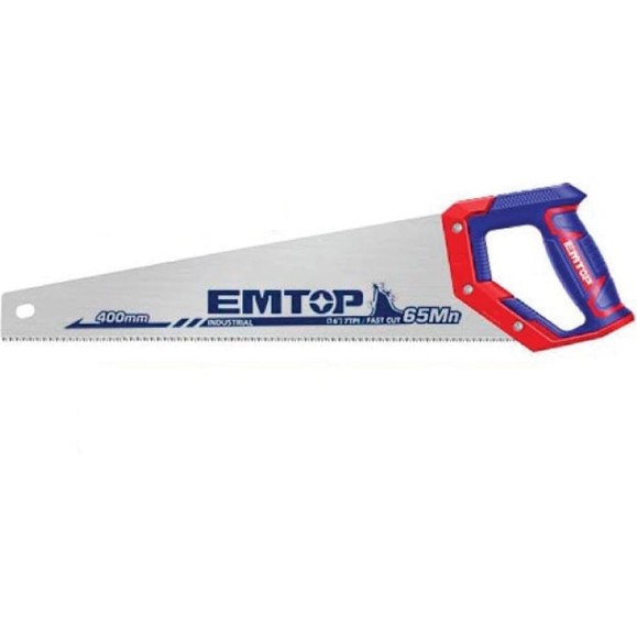 Ножовка по дереву emtop Размер: 400 мм / 16 дюймов Толщина: 0,9 мм EHAS4002