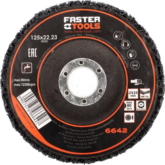 Шлифовальный круг из нетканного материала FASTER TOOLS 6642 Шлифовальный круг из нетканного материала FASTER TOOLS 6642