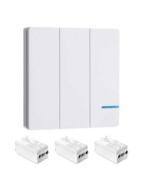 Умный выключатель GRITT Practic SX 3кл. белый комплект: 1 выключатель, IP67, 3 радиореле 1000Вт 433 + WiFi с управлением со смартфона 11120 Умный выключатель GRITT Practic SX 3кл. белый комплект: 1 выключатель, IP67, 3 радиореле 1000Вт 433 + WiFi с управлением со смартфона 11120