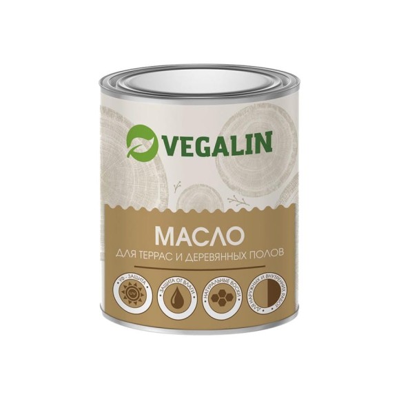 Масло для террас VEGALIN Бесцветный, 1,8 л 401113 Масло для террас VEGALIN Бесцветный, 1,8 л 401113