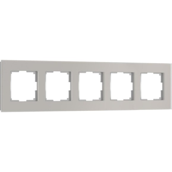 Рамка Werkel на 5 постов Senso W0053117 (дымчатый, стекло soft-touch) a069971 Рамка Werkel на 5 постов Senso W0053117 (дымчатый, стекло soft-touch) a069971
