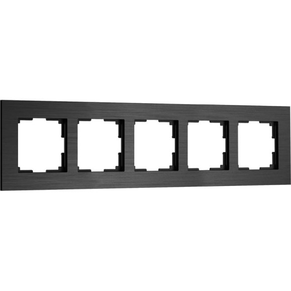 Рамка Werkel на 5 постов AluMax W0053508 (черный алюминий) a069966 Рамка Werkel на 5 постов AluMax W0053508 (черный алюминий) a069966