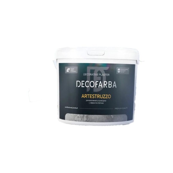 Декоративная штукатурка ABC FARBEN с эффектом бетона Artestruzzo 7 кг Decofarb 4300016297