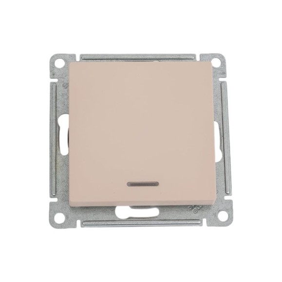 1-клавишный переключатель Systeme Electric Atlasdesign песочный с подсветкой сх.6а, 10ах ATN001263 1-клавишный переключатель Systeme Electric Atlasdesign песочный с подсветкой сх.6а, 10ах ATN001263