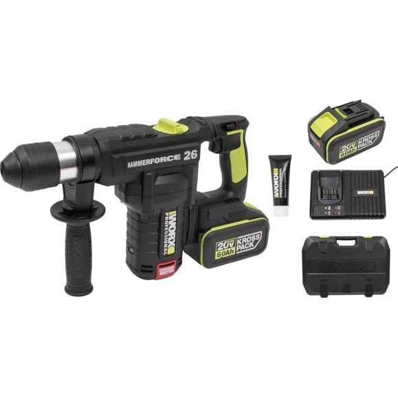Аккумуляторный перфоратор WORX Professional WU399.2 Аккумуляторный перфоратор WORX Professional WU399.2