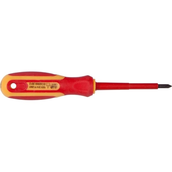 Диэлектрическая отвертка PQTools РН3х150 мм, двухкомпонентная рукоятка, намагниченный наконечник Лк-00002586
