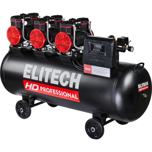Безмасляный малошумный компрессор Elitech ACF 900-200S HD 206466 Безмасляный малошумный компрессор Elitech ACF 900-200S HD 206466