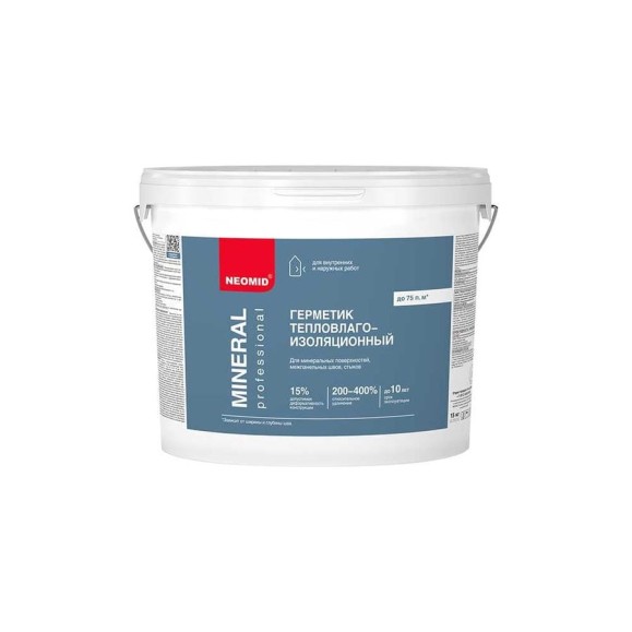 Герметик строительный Neomid mineral professional 15 кг ведро белый Н-ГермMIN_PROFF-15/бел Герметик строительный Neomid mineral professional 15 кг ведро белый Н-ГермMIN_PROFF-15/бел