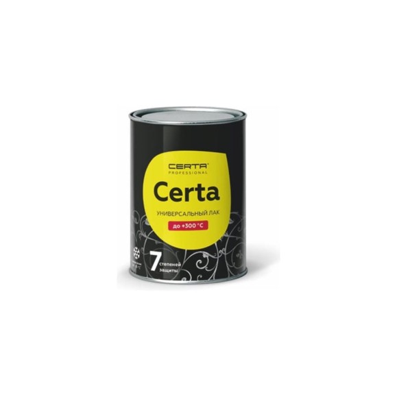 Лак универсальный Certa 7 степеней защиты до 300 C, 0.8 кг PLLK0002 Лак универсальный Certa 7 степеней защиты до 300 C, 0.8 кг PLLK0002