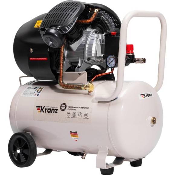 Компрессор воздушный Kranz KR-2200/50, 2200Вт, 400 л/мин, 50л KR-16-1153 Компрессор воздушный Kranz KR-2200/50, 2200Вт, 400 л/мин, 50л KR-16-1153