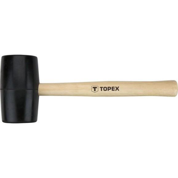 Резиновая киянка TOPEX с деревянной рукояткой 58 мм, 450 г 02A344 Резиновая киянка TOPEX с деревянной рукояткой 58 мм, 450 г 02A344