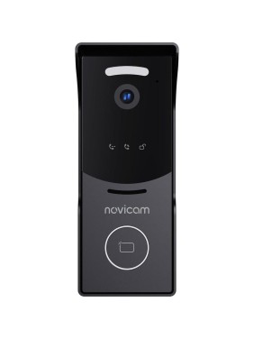 Вызывная панель Novicam STRICT MR IP WIFI BLACK, Встроенная СКУД, Считыватель Mifare, Камера: 2.1 Мп, угол обзора 125, подключение к NVR/ПК, Поддержка SIP-протокола 4053