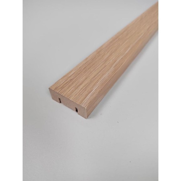 Рейка Cosca Decor RS01, экошпон, ясень Тирамису, 40x16x2750 мм, МДФ ш 00-00073850