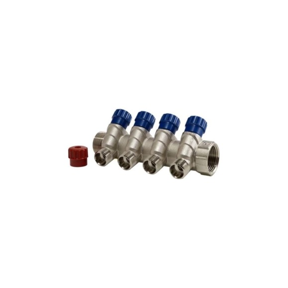 Коллектор ООО ПКФ Сварком регулируемый н/р 4 выхода 1x1/2 (VTc.560.N) (1 шт.) СанТех s009203 Коллектор ООО ПКФ Сварком регулируемый н/р 4 выхода 1x1/2 (VTc.560.N) (1 шт.) СанТех s009203