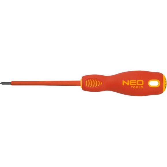 Крестовая отвертка NEO Tools PH0x60 мм 1000 В CrMo 04-071 Крестовая отвертка NEO Tools PH0x60 мм 1000 В CrMo 04-071