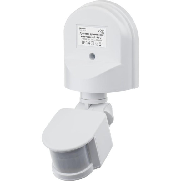 Настенный датчик движения duwi DD-01 180 800Вт 10-420с 5-12м 3-2000Лк IP44 белый 25823 0 Настенный датчик движения duwi DD-01 180 800Вт 10-420с 5-12м 3-2000Лк IP44 белый 25823 0