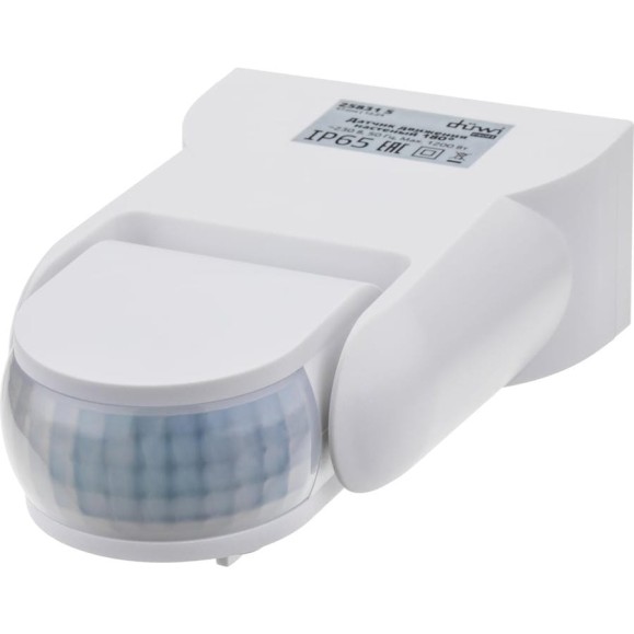 Настенный датчик движения duwi DD-02 180 1200Вт 10-900с 12м 10-2000Лк IP65 белый 25831 5 Настенный датчик движения duwi DD-02 180 1200Вт 10-900с 12м 10-2000Лк IP65 белый 25831 5