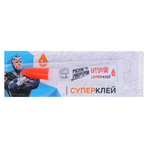 Супер клей ЕРМАК 1 г, на блистере, 469-003 Супер клей ЕРМАК 1 г, на блистере, 469-003