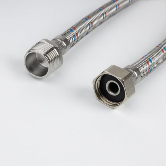 Гибкая подводка IDDIS F1/2xM1/2, SS304, латунь, 1,5 м, , 926BBS15ZP