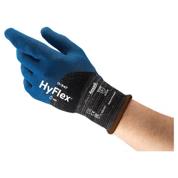 Перчатки Ansell HyFlex 11-947, размер 9, 12шт 11-947-9