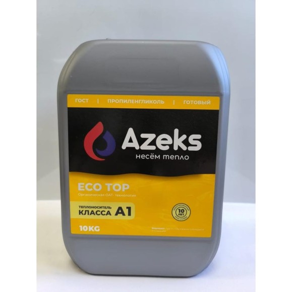 Теплоноситель AZEKS ECO TOP-30 Канистра 10 кг (Пропиленгликоль) AZT3010 Теплоноситель AZEKS ECO TOP-30 Канистра 10 кг (Пропиленгликоль) AZT3010