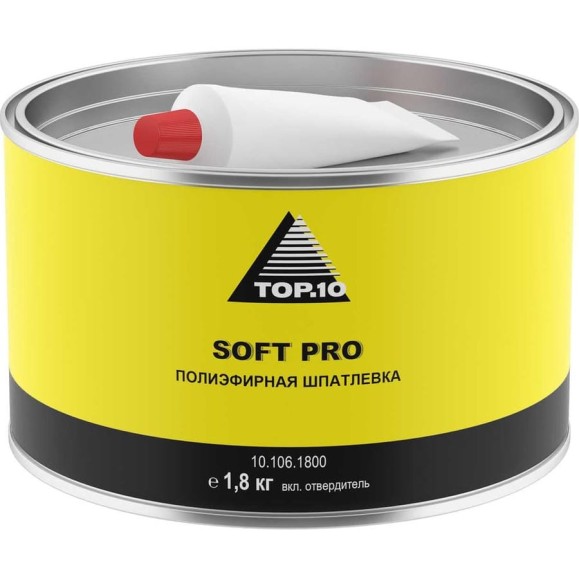 Шпатлевка TOP.10 SOFT PRO, 1,8 кг 10.106.1800 Шпатлевка TOP.10 SOFT PRO, 1,8 кг 10.106.1800